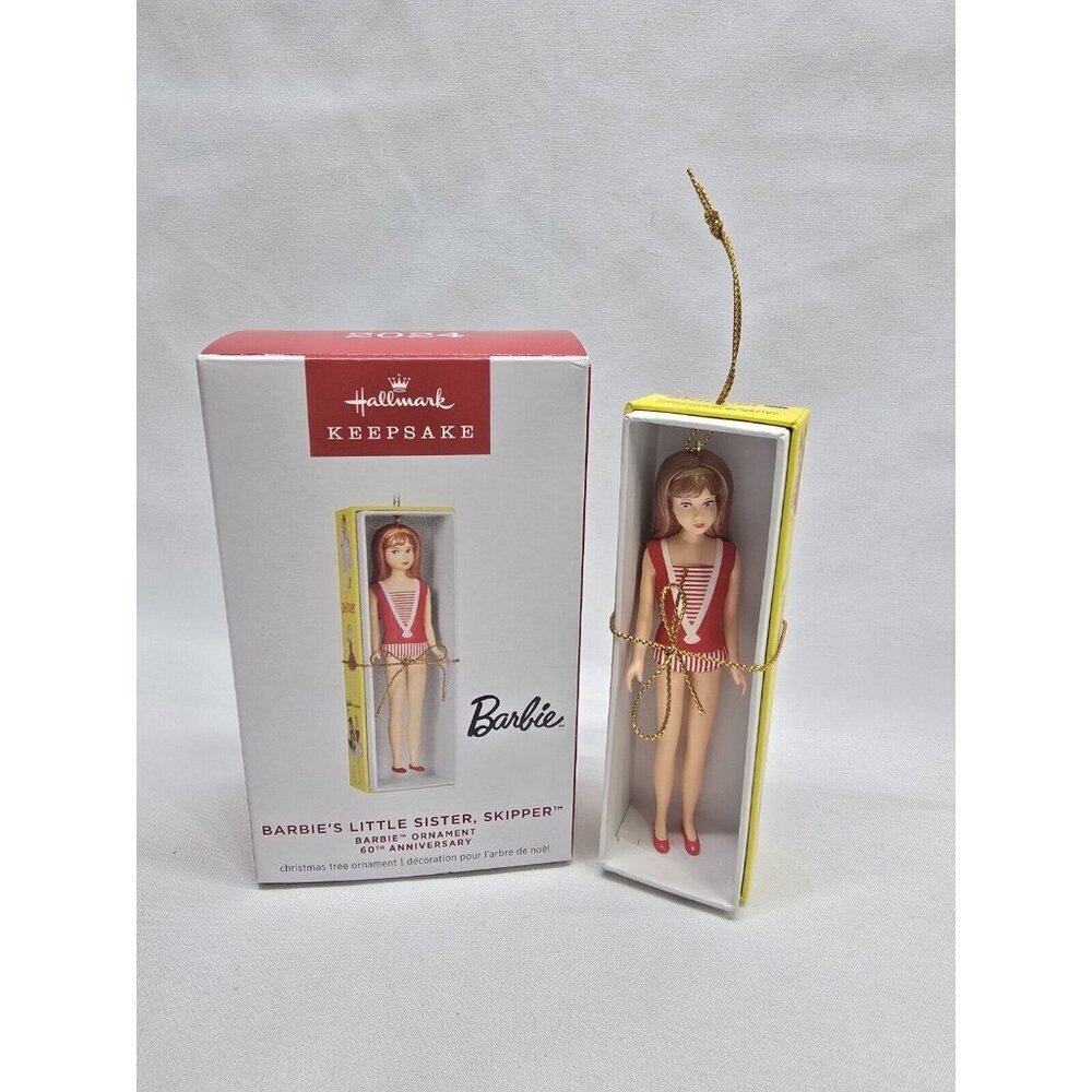 2024 HALLMARK KEEPSAKE BARBIE'S LITTLE SISTER SKIPPER 2024 60TH ANNIVERSITY NIB